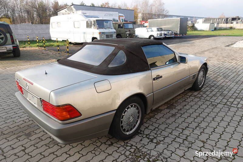 Używany Mercedes SL500 1991 Srebrny Kabriolet