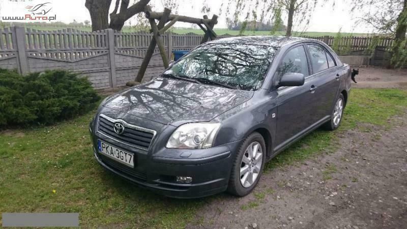 Niebieski (metalik, perła) Używany 2005 Toyota Avensis Hatchback | 23 700 zł - Obraz 1/4