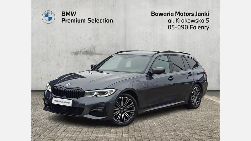 Mineral grey metallic metalizowany Używany 2022 BMW 320 Shadowline Kombi | 154 900 zł (Dość drogi) - Obraz 1/3
