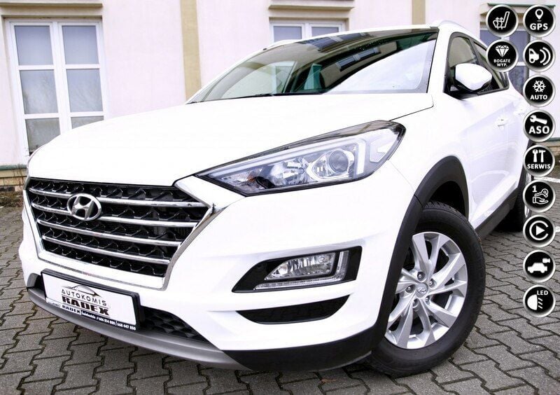 Biały Używany 2020 Hyundai Tucson SUV | 74 900 zł (Dobra cena) - Obraz 1/4