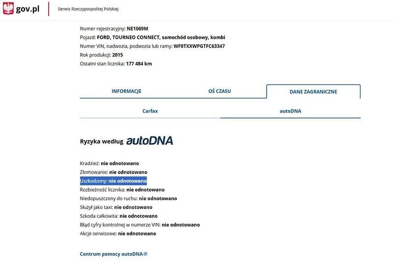 Używany Ford Tourneo Connect 95 KM (69 kW) 2015 Inny kolor Minivan