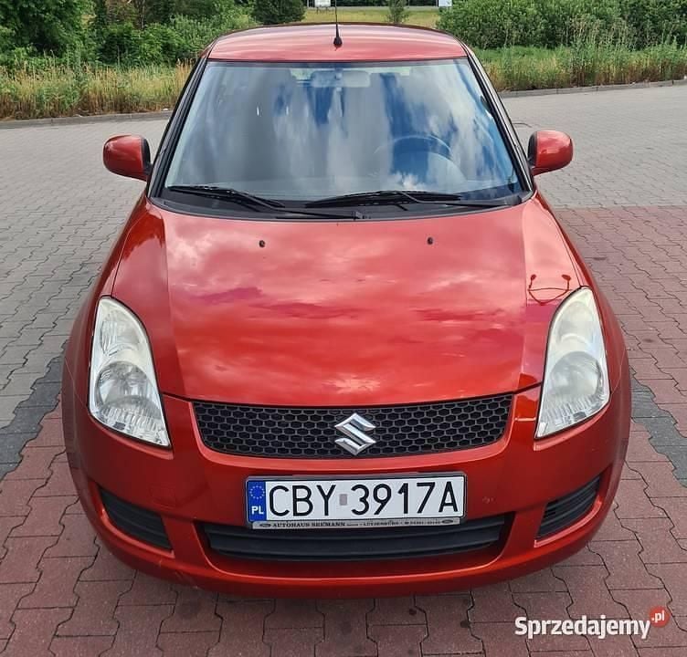 Bordowy Używany 2009 Suzuki Swift Hatchback | 6900 zł (Dobra cena) - Obraz 1/4