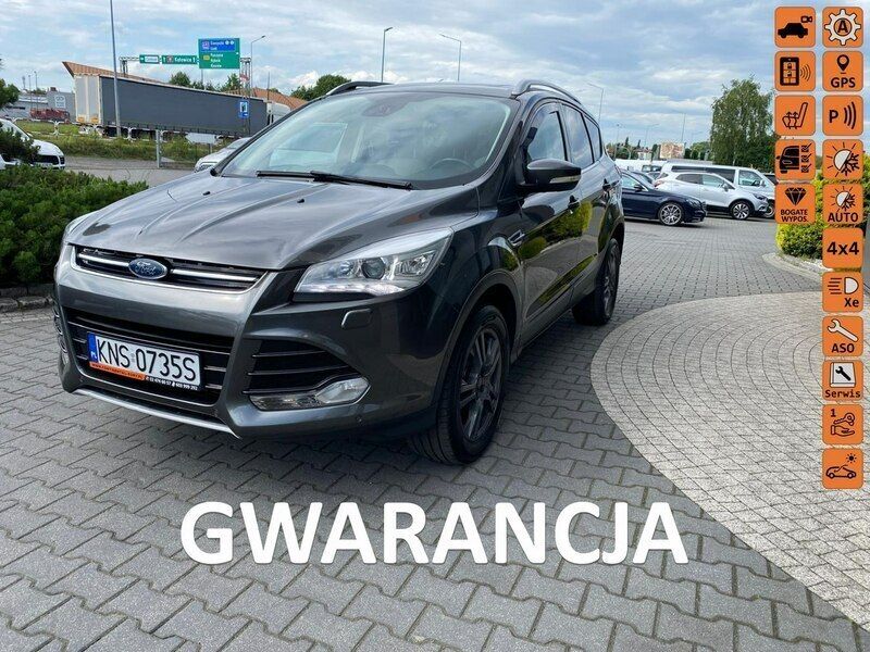 Szary Używany 2017 Ford Kuga SUV | 68 900 zł (Dość drogi) - Obraz 1/4