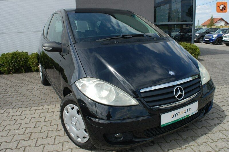 Czarny (metalik) Używany 2007 Mercedes A160 Hatchback | 11 100 zł - Obraz 1/4
