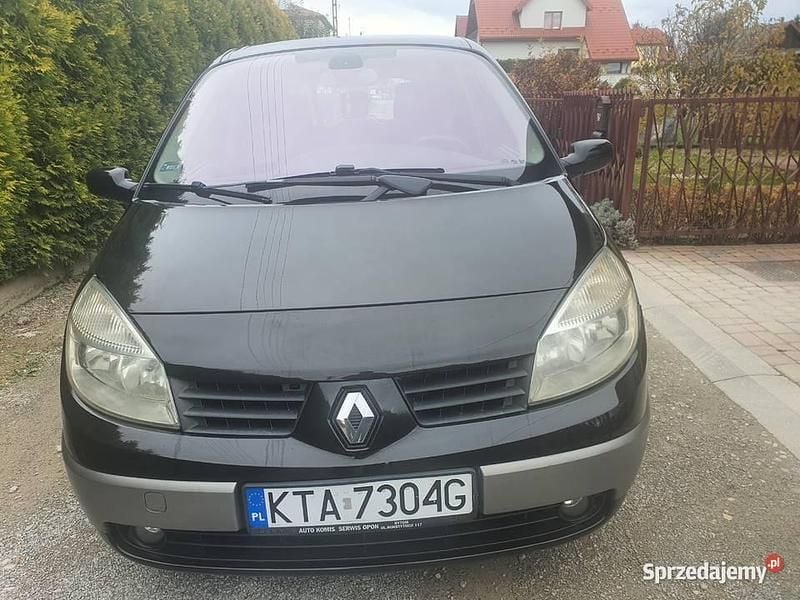 Czarny Używany 2004 Renault Scénic II Minivan | 6800 zł (Uczciwa cena) - Obraz 1/4