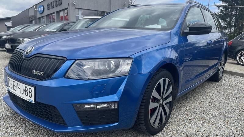 Niebieski metalik Używany 2014 Skoda Octavia vRS Kombi | 59 900 zł (Uczciwa cena) - Obraz 1/4