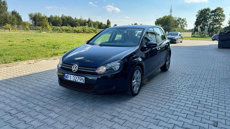 Czarny (metalik) Używany 2009 VW Golf VI Hatchback | 19 900 zł (Uczciwa cena) - Obraz 1/4