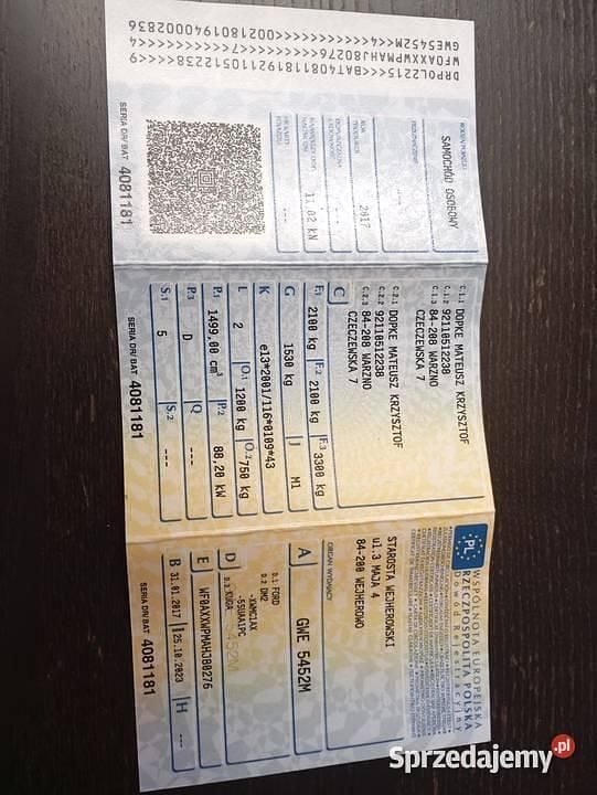 Używany Ford Kuga ST-Line 120 KM (88 kW) 2017 SUV