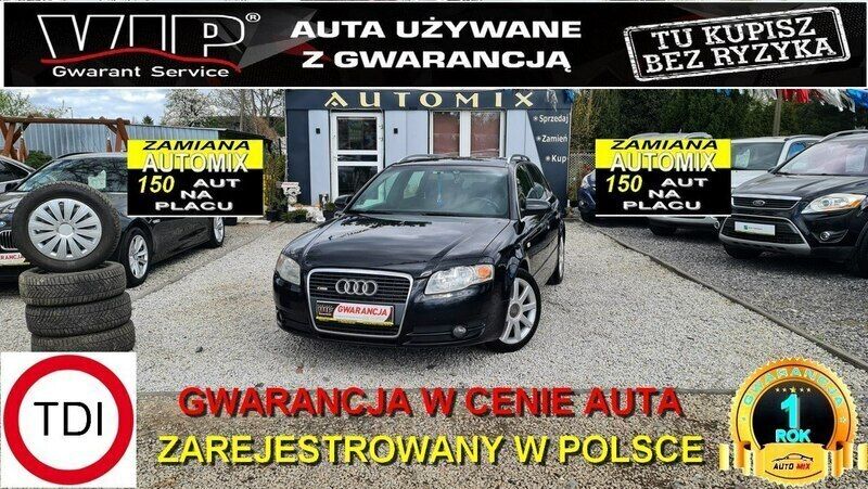 Czarny Używany 2006 Audi A4 S-Line Sedan/Limuzyna | 19 800 zł (Dość drogi) - Obraz 1/2