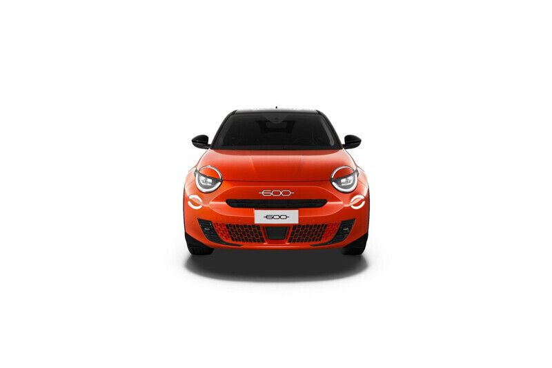 Lakier metalizowany pomarańczowy sole z dachem w kolorze czarny cinema Nowe 2025 Fiat 600 La Prima Hatchback | 108 040 zł (Dobra cena) - Obraz 1/3