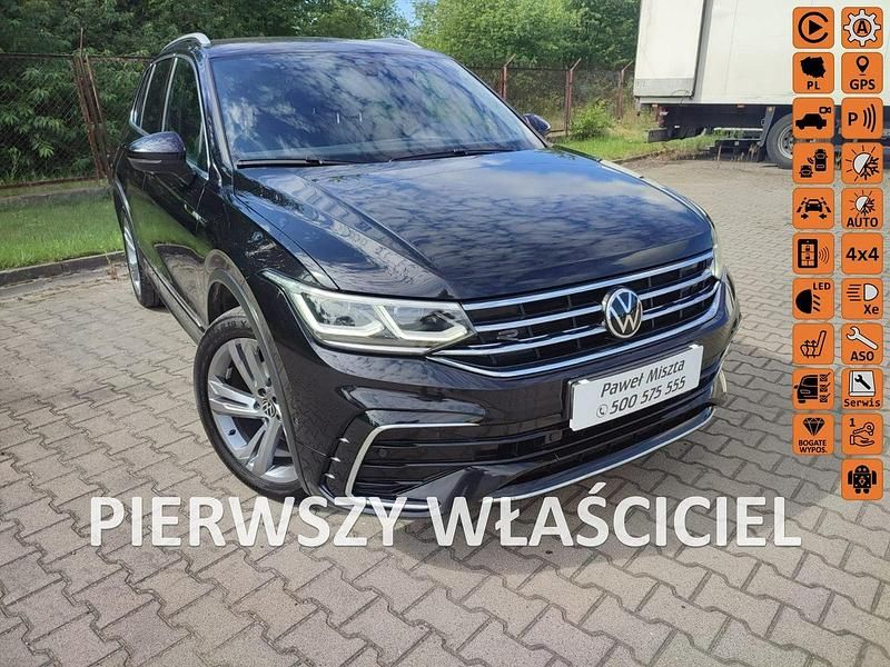 Czarny (metalik) Używany 2021 VW Tiguan SUV | 142 900 zł - Obraz 1/4
