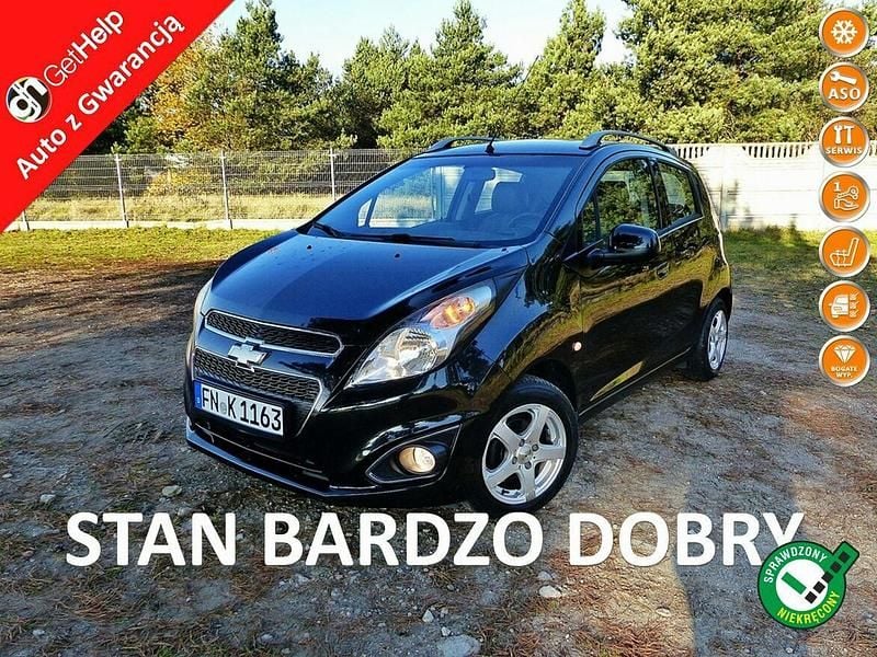Czarny (metalik) Używany 2014 Chevrolet Spark LT Hatchback | 16 990 zł (Dość drogi) - Obraz 1/4