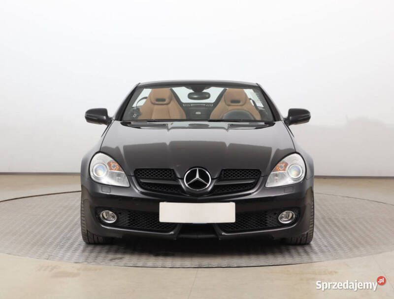 Czarny Używany 2008 Mercedes SLK350 Kabriolet | 62 000 zł - Obraz 1/4