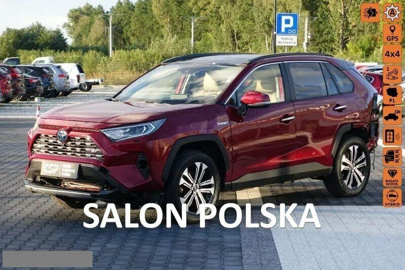 Bordowy (metalik) Używany 2019 Toyota RAV4 Hybrid SUV | 74 900 zł - Obraz 1/4