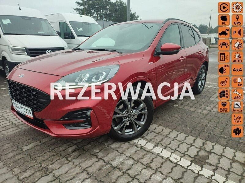 Bordowy (metalik) Używany 2021 Ford Kuga SUV | 121 900 zł - Obraz 1/4