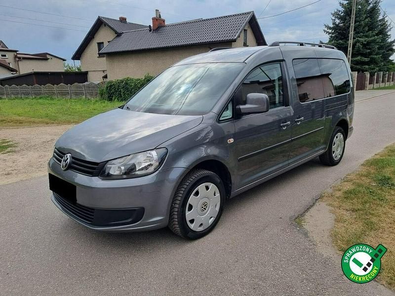 Szary Używany 2012 VW Caddy Maxi Minivan | 36 800 zł - Obraz 1/4