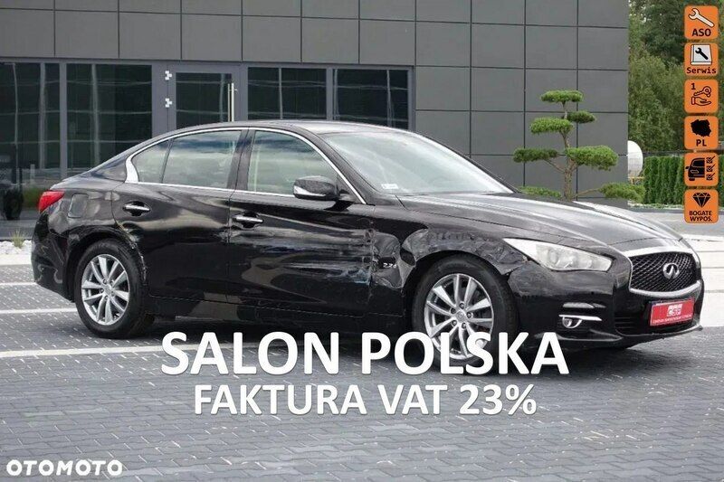 Czarny (metalik) Używany 2014 Infiniti Q50 Sedan/Limuzyna | 19 900 zł - Obraz 1/4