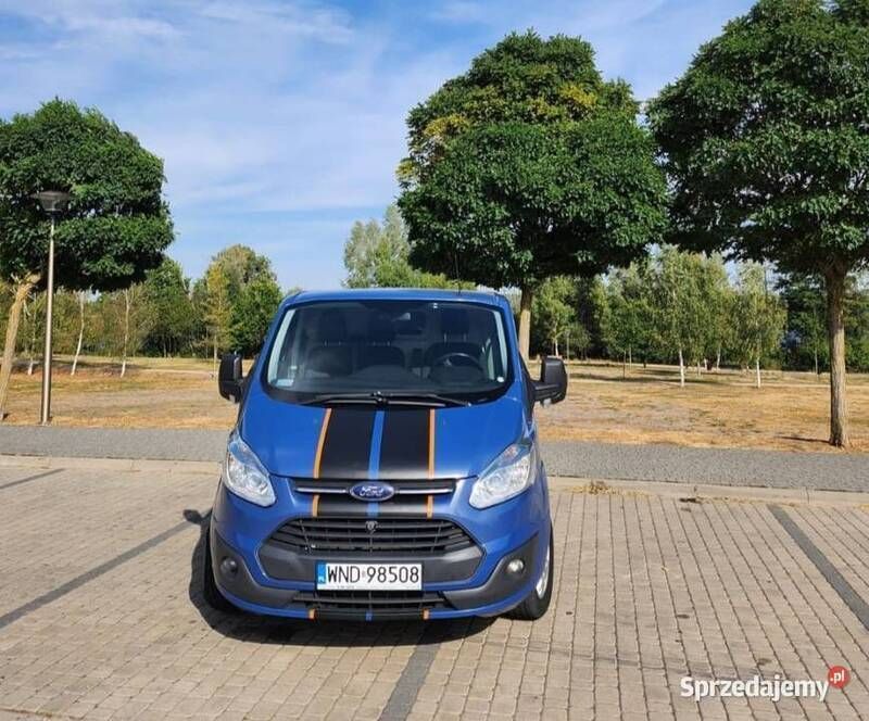 Niebieski Używany 2014 Ford Transit Custom Minivan | 29 500 zł (Dość drogi) - Obraz 1/4
