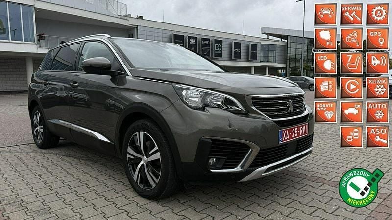 Brązowobeżowy Używany 2019 Peugeot 5008 Minivan | 69 999 zł (Uczciwa cena) - Obraz 1/4