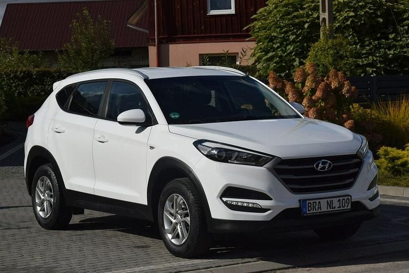 Biały Używany 2018 Hyundai Tucson SUV | 64 900 zł (Dobra cena) - Obraz 1/4