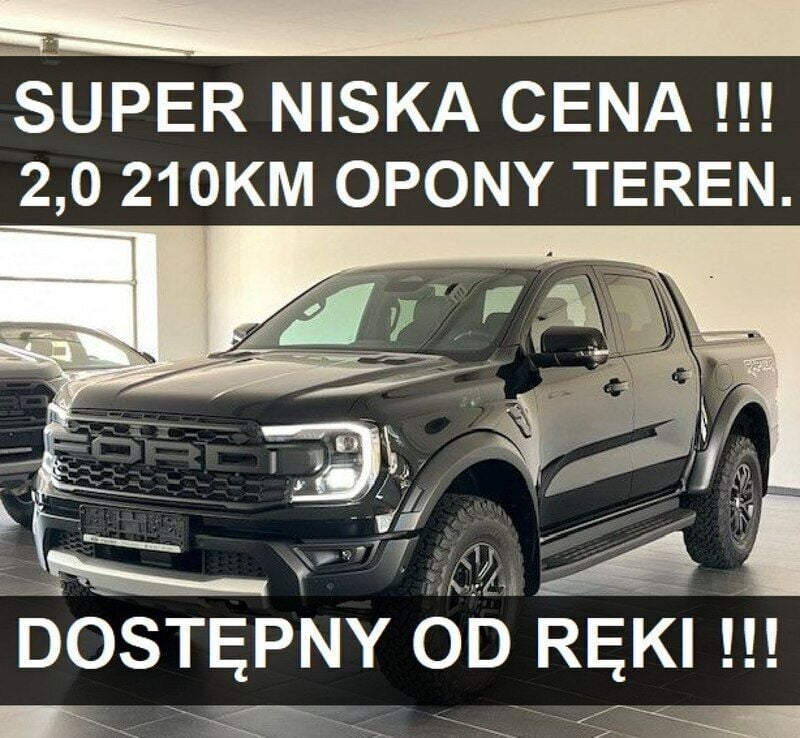 Czarny Nowe 2024 Ford Ranger Raptor Pickup | 244 770 zł (Uczciwa cena) - Obraz 1/1