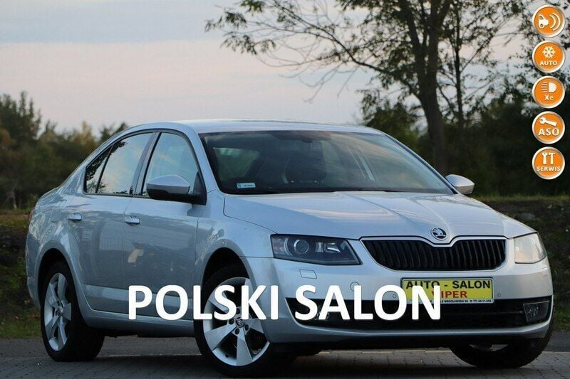 Srebrny (metalik) Używany 2014 Skoda Octavia Sedan/Limuzyna | 39 900 zł (Drogi) - Obraz 1/4