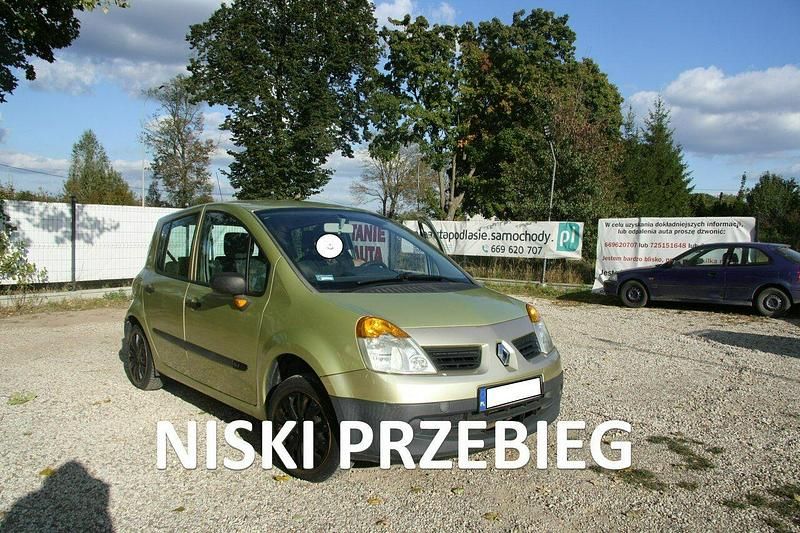 Zielony jasny (metalik) Używany 2007 Renault Modus Minivan | 6199 zł (Uczciwa cena) - Obraz 1/4