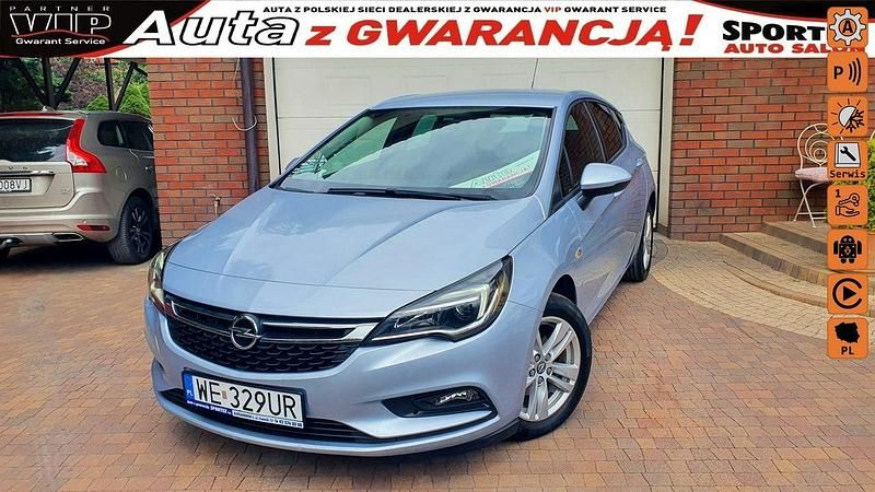 Niebieski Używany 2018 Opel Astra Enjoy Hatchback | 49 500 zł (Uczciwa cena) - Obraz 1/4