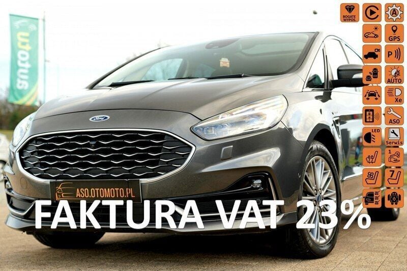 Szary (metalik, perła) Używany 2020 Ford S-MAX S Minivan | 103 821 zł - Obraz 1/4