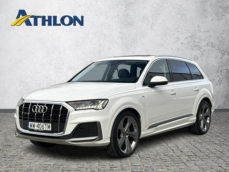 Biały Używany 2023 Audi Q7 SUV | 307 000 zł - Obraz 1/4