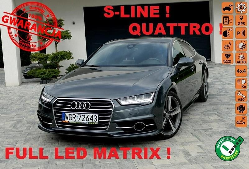 Szary (metalik) Używany 2016 Audi A7 Hatchback | 64 900 zł - Obraz 1/4