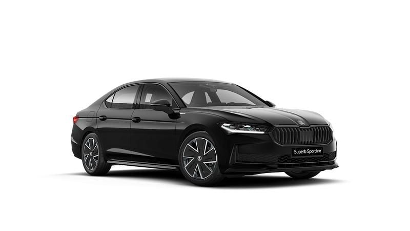 Czerń ebony metalizowany Nowe 2025 Skoda Superb SportLine | 218 300 zł (Uczciwa cena) - Obraz 1/4