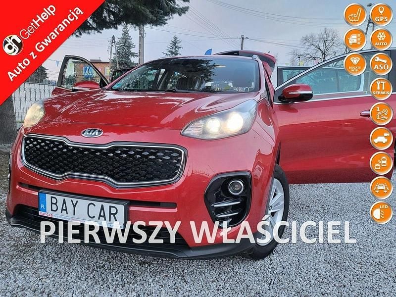 Bordowy Używany 2017 Kia Sportage SUV | 52 900 zł (Dobra cena) - Obraz 1/4