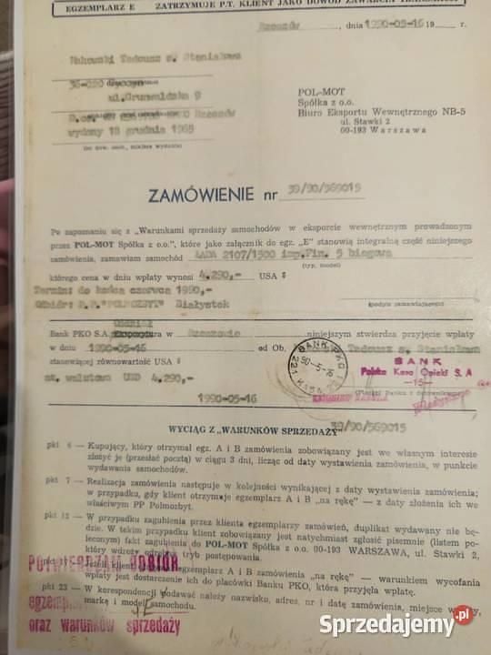 Używany 1990 Lada 2107 | 9900 zł - Obraz 1/4