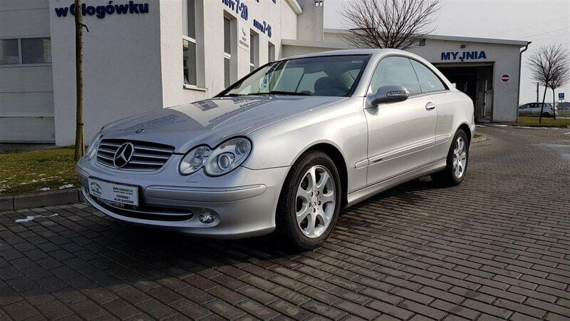 Srebrny Używany 2003 Mercedes CLK320 Coupe | 29 900 zł - Obraz 1/4