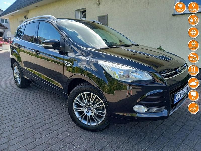 Czarny Używany 2015 Ford Kuga SUV | 47 900 zł (Uczciwa cena) - Obraz 1/4