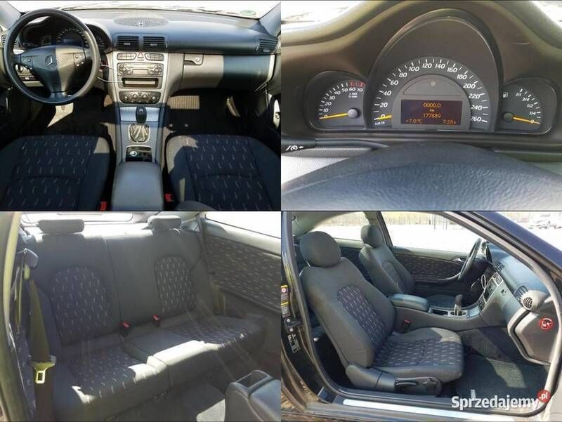 Używany Mercedes C180 2002 Czarny Coupe