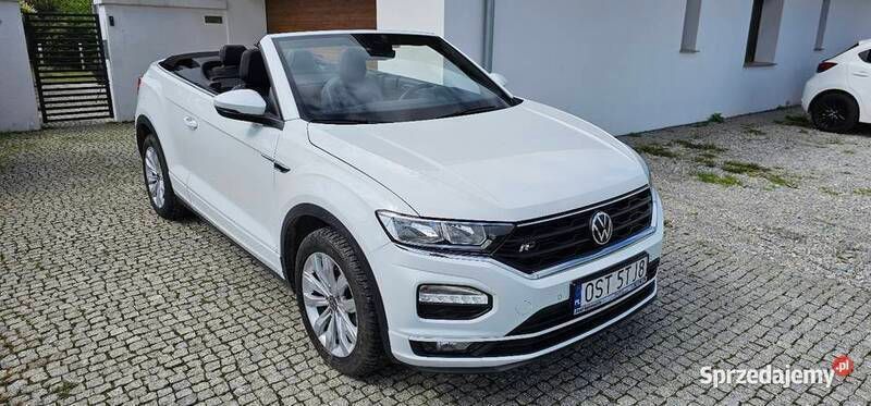 Biały Używany 2021 VW T-Roc Cabriolet R Kabriolet | 107 999 zł - Obraz 1/4