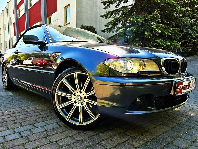 Szary (metalik) Używany 2006 BMW 320 Cabriolet Kabriolet | 27 999 zł - Obraz 1/4