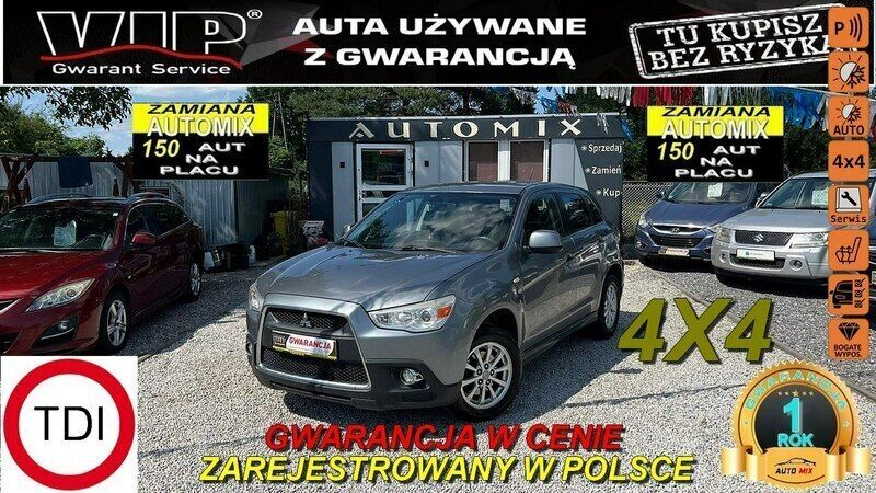 Szary Używany 2010 Mitsubishi ASX SUV | 29 700 zł (Drogi) - Obraz 1/2