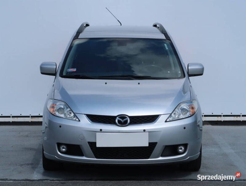 Srebrny Używany 2007 Mazda 5 Minivan | 16 999 zł - Obraz 1/4
