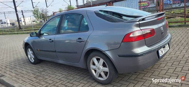 Szary Używany 2003 Renault Laguna II Hatchback | 3800 zł (Uczciwa cena) - Obraz 1/4