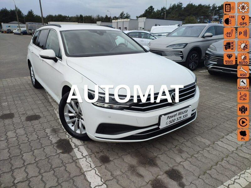 Biały (metalik) Używany 2020 VW Passat Sedan/Limuzyna | 74 900 zł (Dość drogi) - Obraz 1/4