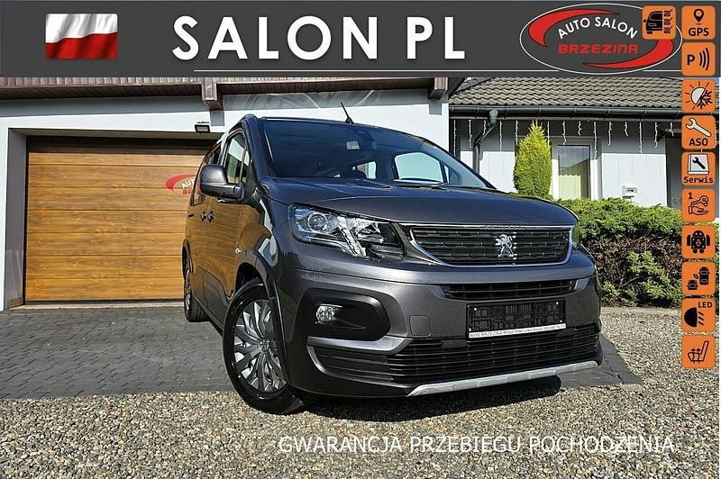 Szary Używany 2019 Peugeot Rifter Minivan | 75 900 zł (Uczciwa cena) - Obraz 1/4