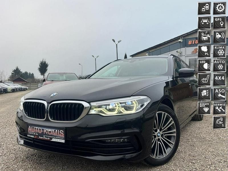 Czarny Używany 2018 BMW 530 Sport Line Kombi | 89 900 zł (Super Cena) - Obraz 1/4