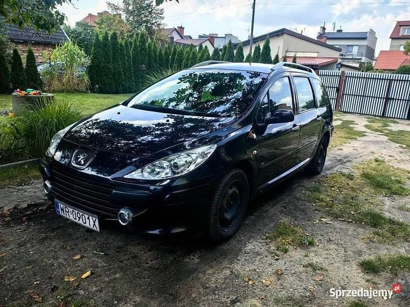 Czarny Używany 2006 Peugeot 307 Kombi | 4900 zł (Uczciwa cena) - Obraz 1/4