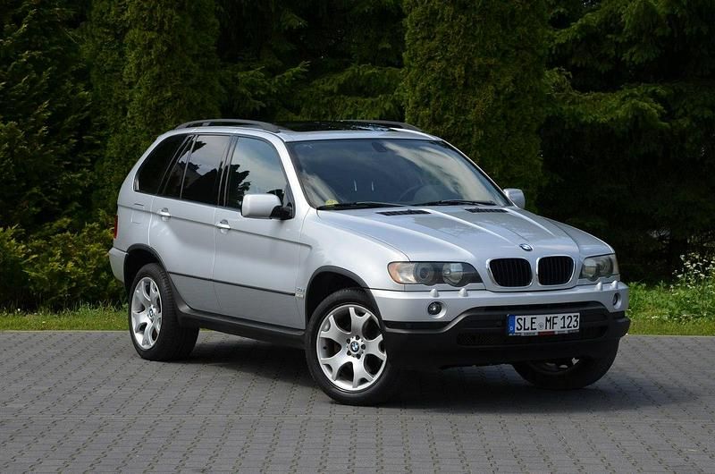 Srebrny Używany 2003 BMW X5 SUV | 34 900 zł - Obraz 1/4