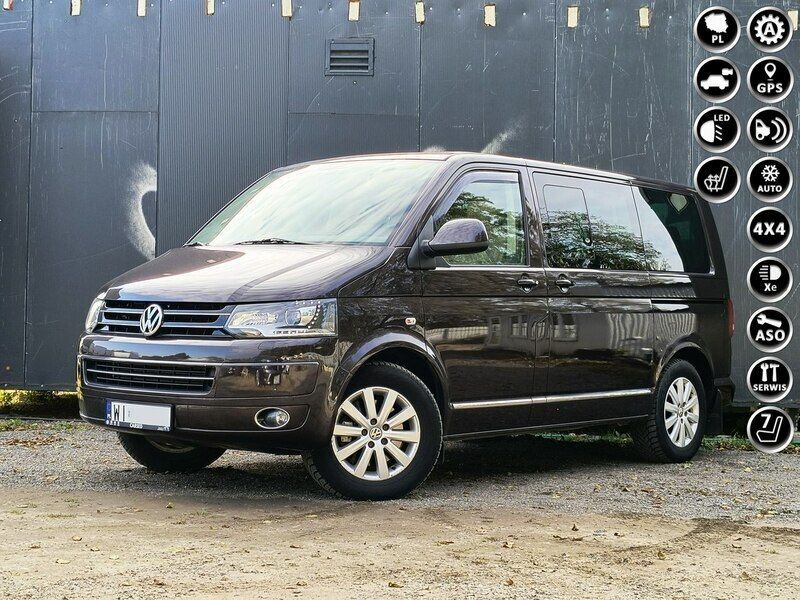 Brązowy (metalik) Używany 2012 VW Multivan Van | 89 900 zł (Super Cena) - Obraz 1/4