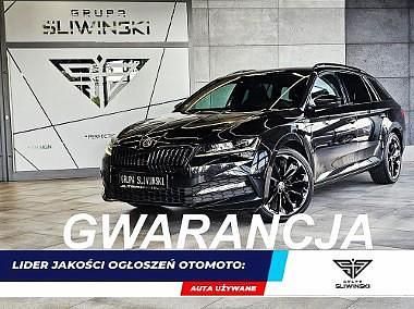Czarny Używany 2022 Skoda Superb SportLine Kombi | 129 900 zł - Obraz 1/4