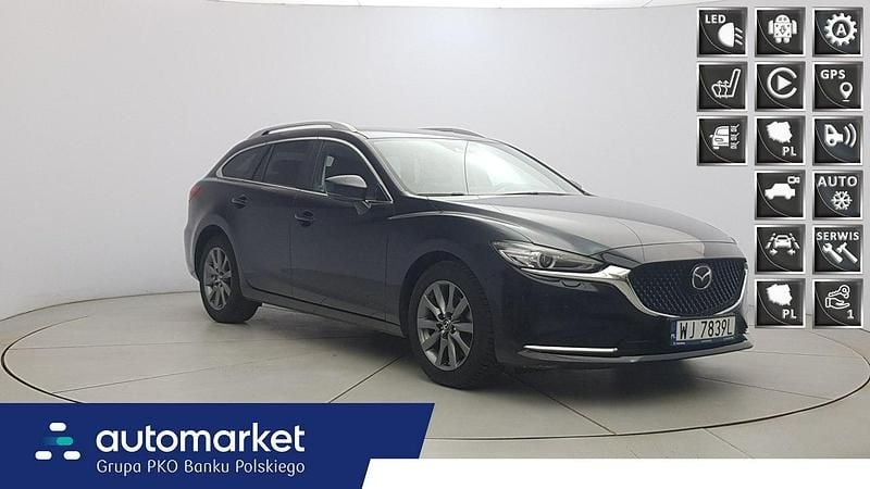 Czarny Używany 2023 Mazda 6 Center-Line Kombi | 113 850 zł (Uczciwa cena) - Obraz 1/4